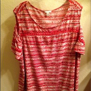 Womens cold shoulder top